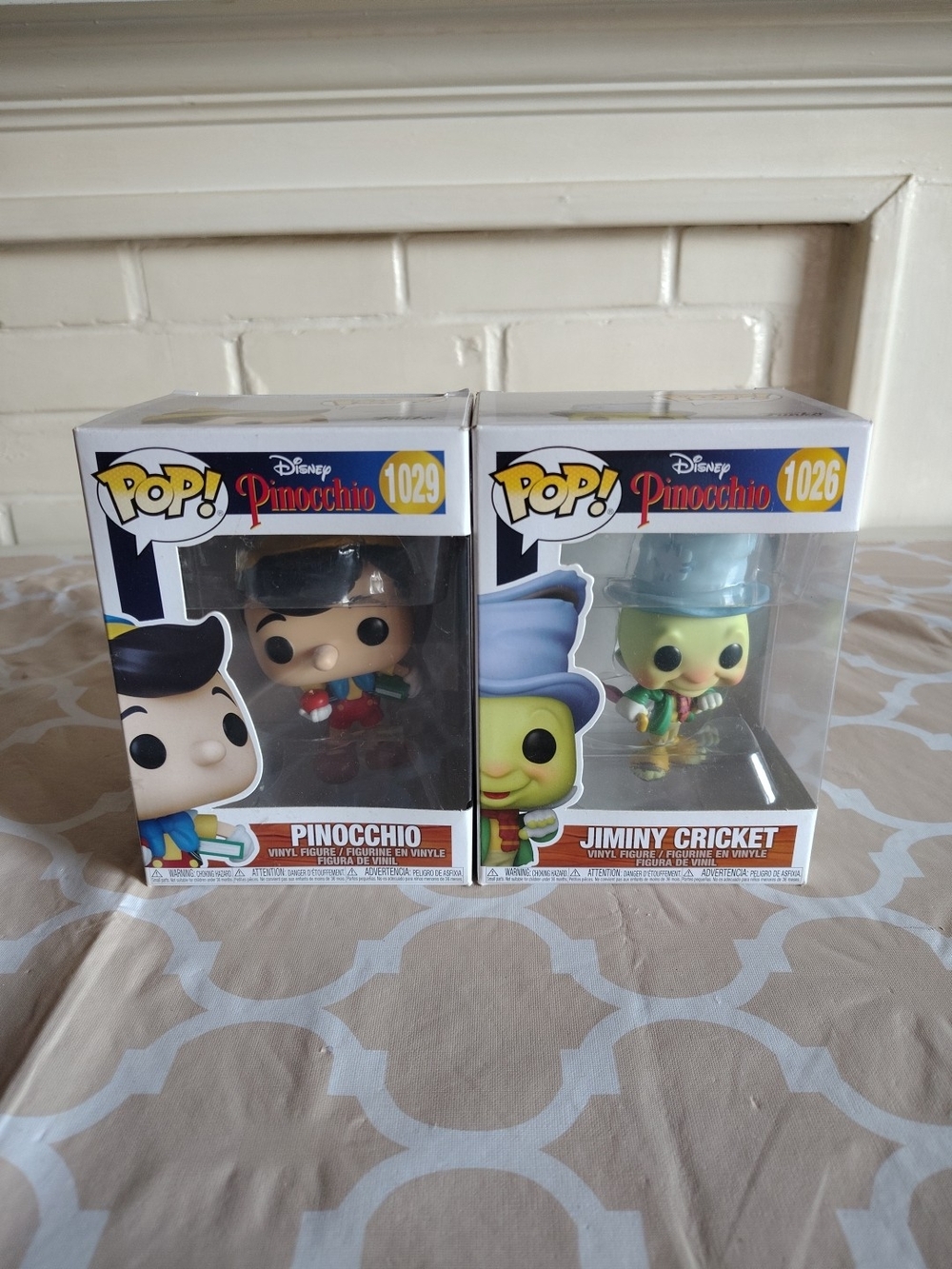 Funko Pop! Disney Pinocchio & Jiminy Cricket Vinyl Figures (1029 & 1026)